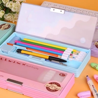 Kotak Pensil Mini Kreatif Korea Pria dan Wanita, Kotak Alat Tulis Sekolah Dasar Korea Kecil Segar untuk Pria dan Wanita