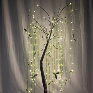 Top vente batterie Led fée arbre lumière fil de cuivre maison fête nuit lampe décoration - Product Image 1