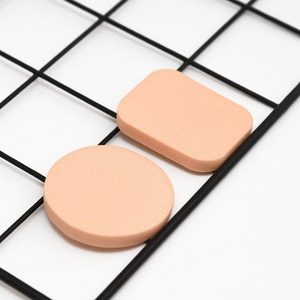 2 éponges de maquillage rondes et carrées, utilisation humide ou sèche, en latex doux, pour fond de teint et poudre, pour le maquillage du visage - Product Image 2