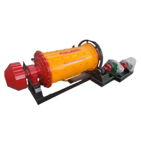 Broyeur à boulets humide et sec 900x1200 900x1800 avec moteur AC, capacité 300-1000 kg/h, machine de broyage de minerai d'or, d'argent et de cuivre de haute qualité