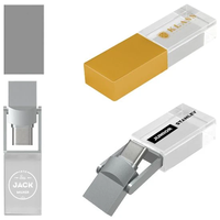 Tipo C Rose Gold Kristall Cristal Transparente USB 3,0 Flash Stick 32G 64GB 128GB Logotipo personalizado Crystal USB Flash Drives