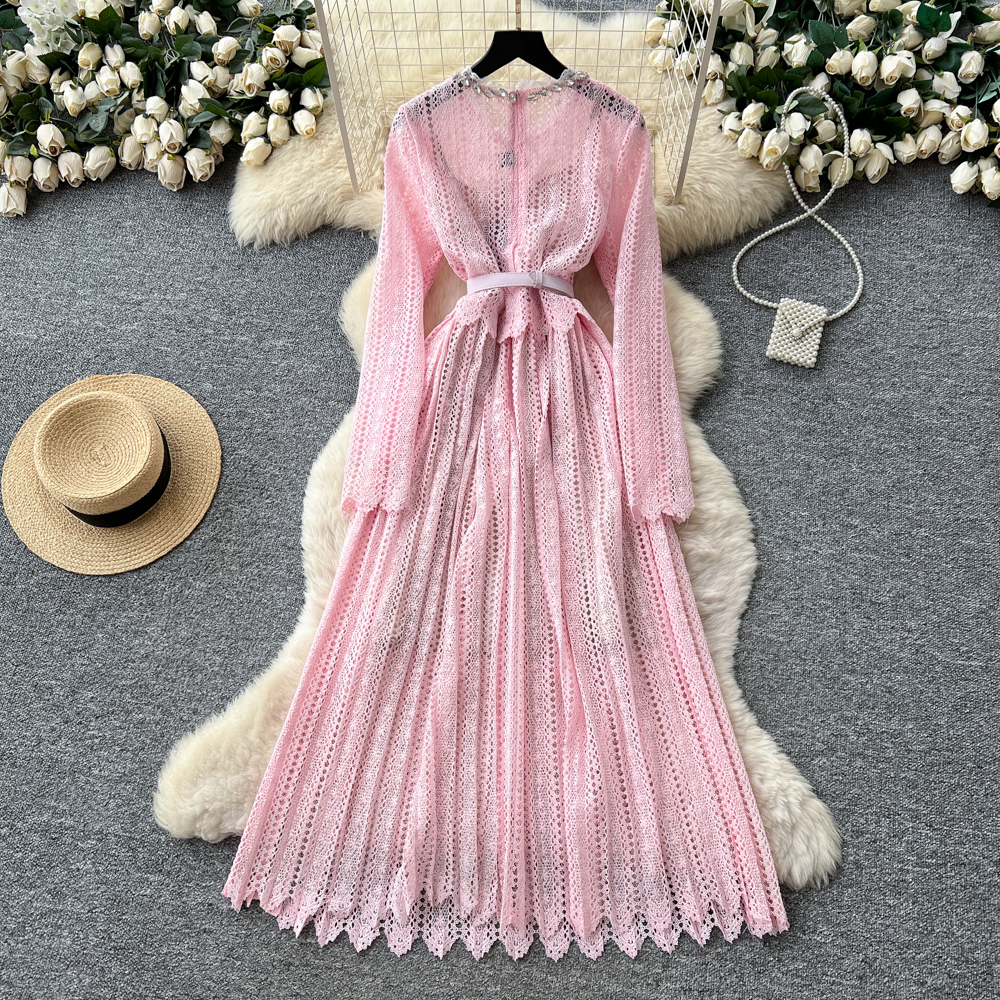 Summer O-Neck A-Line Maxi Dress for Women Empire Hollow Out Lace Dress| Alibaba.com Summer O-Neck A-Line Maxi Dress for Women Empire Hollow Out Lace Dress| Alibaba.com