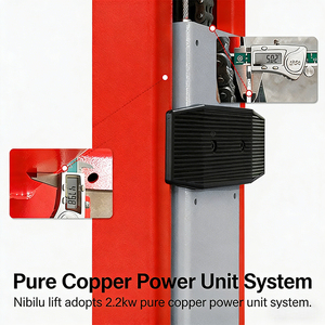 ลิฟท์ยกรถแบบโครงเหล็ก 4 ตัน ความสูงยก 1750 มม. ระบบไฮดรอลิก สำหรับร้านซ่อม<span class=keywords><strong>รถยนต์</strong></span> - Product Image 3