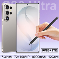 Teléfono Inteligente S26 Ultra 2026, Pantalla Completa de Alta Definición, Lápiz Integrado, 108MP, Teléfono Económico