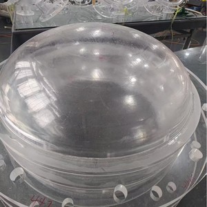 Dispositif à bride hémisphérique en acrylique pour tube rond expérimental, perforable pour le traitement - Product Image 5