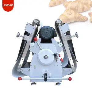Automatic Electric Mini Pastry Croissant Crisper Machine Table Top Bakery Machinery New 220v Dough Sheeter Pastry Making Machine