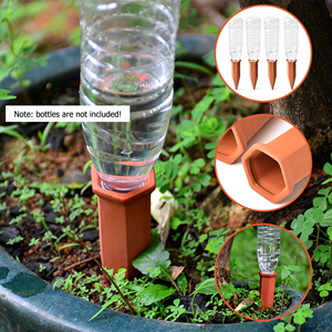 4 bitki dadı sulama kazık otomatik damla su cihazları Set bitki kendini Terracotta sulama damla sulama için sivri - Product Image 5
