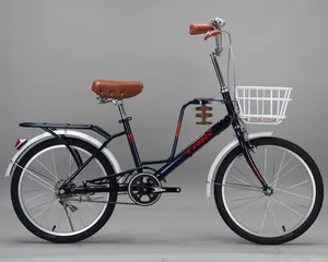 Venda de fábrica bicicleta urbana feminina de alta qualidade, bicicleta de 20 polegadas e 22 polegadas, bicicleta de velocidade única para mulheres, bicicleta urbana