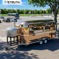 Camion de restauration mobile Wetruth personnalisé avec four à pizza, camion de crème glacée mobile, camion de tacos, camion de restauration mobile