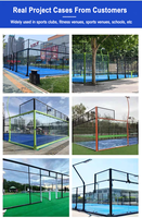 Vente chaude Panoramique Extérieur Paddle Tennis Court Haute Demande Canchas De Padel à Vendre Équipement De Court De Tennis De Haute Qualité