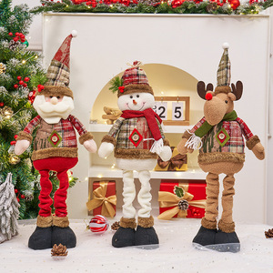 Décorations de Noël rétractables écologiques en forme de bonhomme de neige et de renne, emballées en sacs pour centres commerciaux - Product Image 3