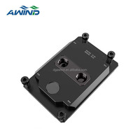 Bloque de Refrigeración por Agua de Aluminio para GPU Bykski de 130x80, Bloque de Agua Dual Byksie para RTX 4070, Bloque de Cobre de 80 mm x 120 mm, Enfriador de Agua de 400 Vatios