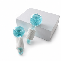 Globe de glace pour le visage, marque privée, couleur personnalisée, masseur facial rafraîchissant, outil de beauté réutilisable pour les soins de la peau, soins personnels, rouleau de glace