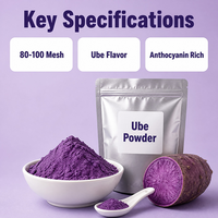 Poudre d'Ube 100% Naturelle Demeter en Gros – Poudre d'Igname Violette pour Desserts, Boissons, Pâtisseries, Emballage Marque Privée