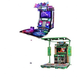 Grandes machines de jeux à monnayeur en métal 110V, simulateur de monnayeur, avec jeux de danse, musique, basketball et boxe en anglais - Product Image 2