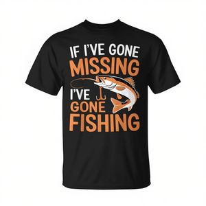 Camiseta para hombre con chistes sarcásticos: Si me he perdido, me he ido a pescar - Product Image 2