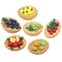 Nouvelle annonce : Modèle en résine de panier de fruits simulés (pomme, citron), grande taille, artisanat en résine, breloques en résine pour la décoration