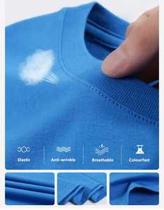 180 Gsm高品質綿100% プラスサイズメンズプレーンTシャツバルクTシャツ卸売中国 - Product Image 2