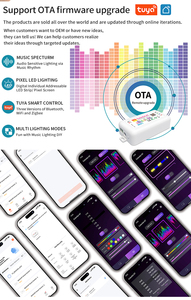 Colorful-X7 SPI tín hiệu điều khiển hỗ trợ điều khiển ánh sáng vành đai ic1024 điểm DC5-24V Wifi Led điều khiển âm nhạc - Product Image 6