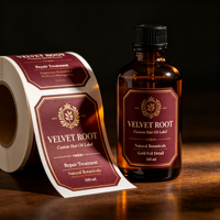 Étiquettes autocollantes personnalisées pour cosmétiques, logo imprimé, vinyle imperméable, pour emballage de bouteilles