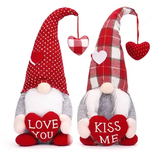 Decorazioni nuziali nuovo arrivo ragazzo ragazza Rudolph decorazioni bacio ti amo regalo bambole di san valentino