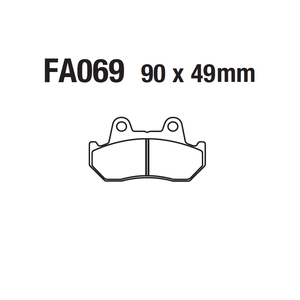 Plaquettes de frein à disque universelles pour FA069 <span class=keywords><strong>Honda</strong></span> CB CBX GL VF <span class=keywords><strong>CX</strong></span> 125 250 <span class=keywords><strong>500</strong></span> 750 900 1000 1100 - Product Image 5