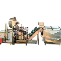 Convoyeur continu Puce Friteuse Pépite Poisson Falafel Croustillant Poulet Cacahuète Broté Automatique Fry Dinde Française Prix Machine