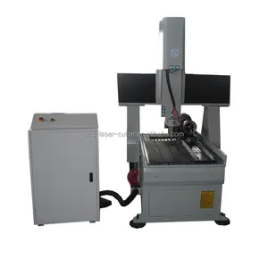 Mini 2200w mil motoru masaüstü 4 eksen Cnc Router 6090 satılık küçük masaüstü ahşap 3d cnc router