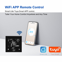 Thermostat intelligent Wi-Fi pour ventilo-convecteur, thermostat de climatisation 2/4 tuyaux, contrôleur de température avec boutons tactiles et commande par molette