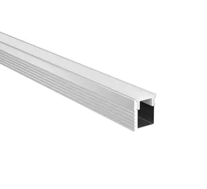 SDW005超薄U形发光二极管铝通道，带乳白色盖、端盖和安装夹，用于发光二极管条形灯的铝型材