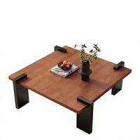 Table basse en bois massif, table basse moderne pour salon, table centrale en bois, mobilier contemporain pour la maison, vente en gros OEM ODM