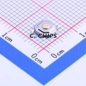 TS-1187-1526 Tactile Switch SMD-4P,5.2x5.2mm Switch Single Pole Single Throw Round Button 2.6N Vertical Mount - Product Image 1