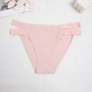 Culottes en soie glacée pour femmes, découpées au laser, taille basse, écologiques, sans coutures, respirantes, grandes tailles, vente en gros - Product Image 2