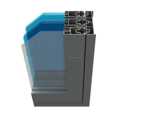 Black Surface Treatment Aluminum Extrusion Profiles for Sliding Windows and Doors from Manufacturer