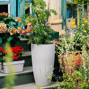 Jardinières décoratives hautes en résine P294 pour plantes d'intérieur, pots à <span class=keywords><strong>fleurs</strong></span> de grande taille de haute qualité, jardinières et pots légers pour hôtel - Product Image 2