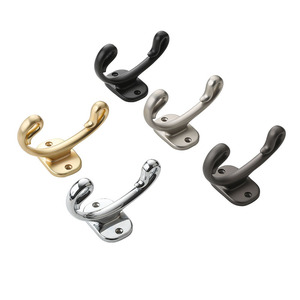 Modern Zinc Alloy Wall Mounted <b>Hooks</b> Rectangle Shape Easy Install For Bathroom Wardrobe Door Coat Rack - Product Image 1
