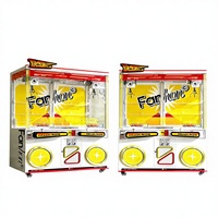 Machine à griffes individuelle avec boîte mystère, machine d'arcade d'intérieur, avec taux de gain personnalisable, système de paiement, cabinet durable, machine à attraper les figurines