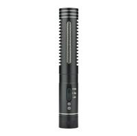 Microphone à condensateur portable en alliage d'aluminium pour enregistrement vidéo YouTube, microphone de poche pour prise de vue en extérieur, microphone pour interview vidéo