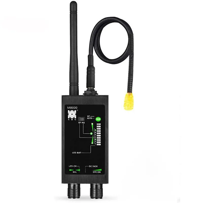 Détecteur de signaux RF sans fil 4G/3G/2G, alarme, recherche automatique, traceur GPS, lumière magnétique