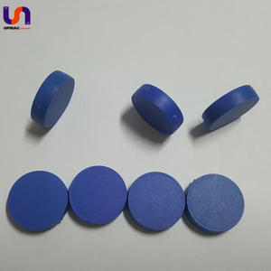 פופולרי מכירת N42 לדחוף פין כחול עמיד למים פלסטיק כיסוי מגנטים חזק דיסק Neodymium מגנט - Product Image 3
