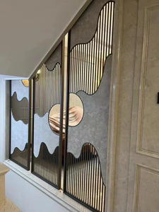 Offre Spéciale Design moderne verre bureau cloison étanche cuisine diviseur Cubiclette bulle d'eau cloison amovible - Product Image 3