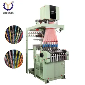 Zhengtai mesin tenun pita elastis elektronik mesin jarum ikat pinggang elastis Jacquard otomatis penuh