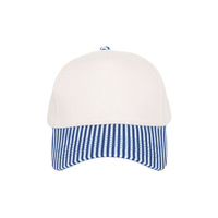 Gorra Trucker de 5 Paneles de Alta Calidad al por Mayor, Unisex, con Rayas y Diseño Empalmado, Gorra de Béisbol con Logotipo Personalizado Bordado, Transpirable, Protección Solar
