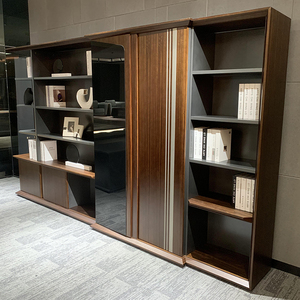 Diseño de escritorio de oficina moderno de alta calidad E1 MFC Wooden Boss Office Building Company Furniture - Product Image 5