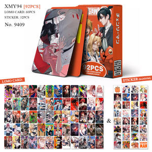 70 styles, 92 pièces/<span class=keywords><strong>ensemble</strong></span>, Jujutsu Kaisen, Demon Slayer, Luffy, Dan Da Dan, Frieren, collection de <span class=keywords><strong>photos</strong></span> de personnages, papier d'art, carte Lomo d'anime - Product Image 4
