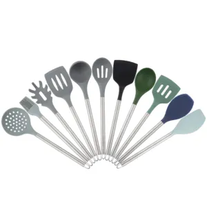 Accesorios de cocina Juego de utensilios de cocina Gadgets de cocina Juego de utensilios de cocina de silicona de 11 piezas