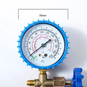 Fréon chargeant le manomètre de collecteur de climatiseur de voiture de gaz ac pour le réfrigérant