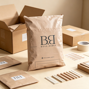 25x31cm Glossy Apricot Shipping <b>Bag</b> Eco-friendly Custom Mailer <b>Bags</b> <b>Clothing</b> <b>Packaging</b> Mailing Express <b>Bags</b> with Your Own Logo - Product Image 5