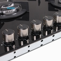 Xunda Chine : Plaque de cuisson à gaz 5 brûleurs avec protections ou cuisinière à gaz 5 brûleurs standard à prix raisonnable pour usage domestique