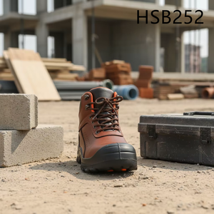 <span class=keywords><strong>Calzado</strong></span> <span class=keywords><strong>de</strong></span> Trabajo <span class=keywords><strong>de</strong></span> Cuero Ecológico para la Industria Petrolera LXG, Color Marrón, Precio Imbatible, Puntera <span class=keywords><strong>de</strong></span> Acero, Modelo HSB252 - Product Image 2